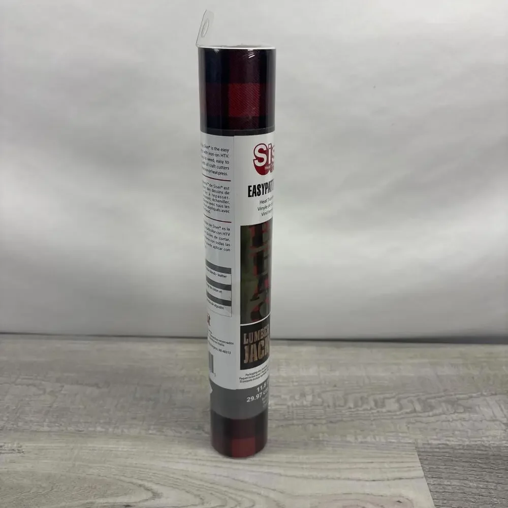 Cricut Easy Patterns HTV Buffalo Plaid Red